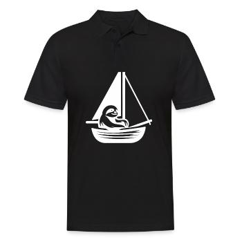 Voile d’été paresseux silhouette cool - Polo Homme - noir - Devant - Kai (181cm)