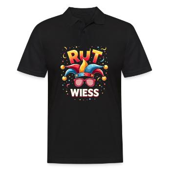 Köln Karneval - Rut und Wiess Design - Männer Poloshirt - Schwarz - Vorne - Kai (181cm)