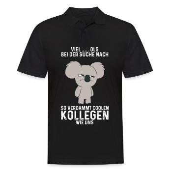 Viel Erfolg Jobwechsel Kollege Abschied Arbeit - Männer Poloshirt - Schwarz - Vorne - Kai (181cm)