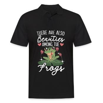 There are also beauties among the frogs Froggy - Men's Polo Shirt - black - Front - Kai (181cm)