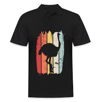 Strauss - Männer Poloshirt - Schwarz - Vorne - Kai (181cm)