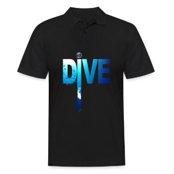 Grafik Tauchen: Dive Fleche Tauchgänge - Männer Poloshirt - Schwarz - Vorne - Kai (181cm)
