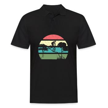 Vélos vélos vélo rétro vélo - Polo Homme - noir - Devant - Kai (181cm)