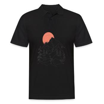 Montagnes Montagne Randonnées Randonnées Nature Nature Sommets - Polo Homme - noir - Devant - Kai (181cm)