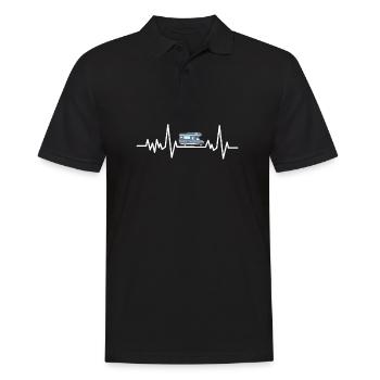 Camping caravan holiday camper camper camping - Men's Polo Shirt - black - Front - Kai (181cm)