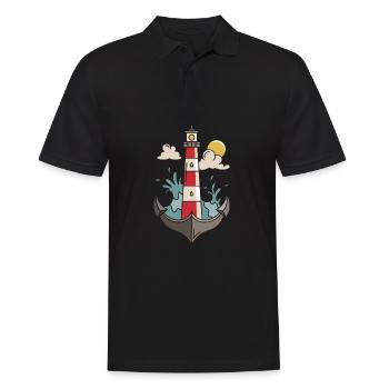 Bateau bateau - Polo Homme - noir - Devant - Kai (181cm)