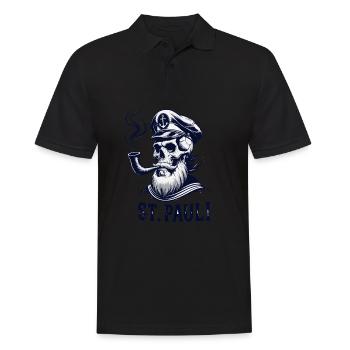 St.Pauli Kiez Hamburg Totenkopf Sankt Pauli - Polo Homme - noir - Devant - Kai (181cm)