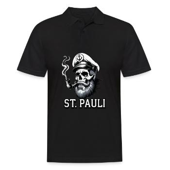 St.Pauli Kiez Hamburg Totenkopf Sankt Pauli - Polo Homme - noir - Devant - Kai (181cm)