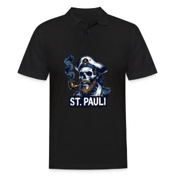 St.Pauli Kiez Hamburg Totenkopf Sankt Pauli - Polo Homme - noir - Devant - Kai (181cm)
