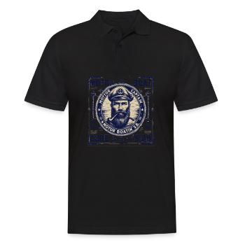 Capitaine Hambourg St Pauli Crâne de la ville hanséatique - Polo Homme - noir - Devant - Kai (181cm)