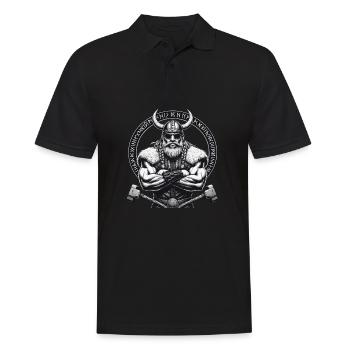 Mythologie nordique Viking Guerrier Valhalla - Polo Homme - noir - Devant - Kai (181cm)