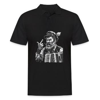 Grantler Grantig Bairischen Dialekten Bayern - Männer Poloshirt - Schwarz - Vorne - Kai (181cm)