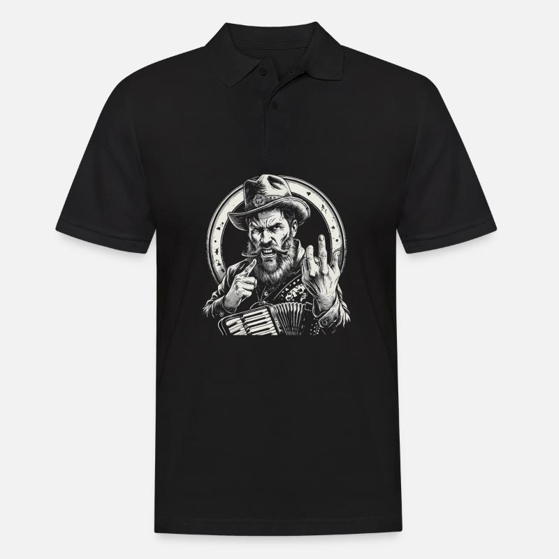 Grantler Grumpy Bavarian dialects Bavaria - Men's Polo Shirt - black