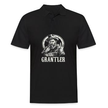 Grantler Grantig Bairischen Dialekten Bayern - Männer Poloshirt - Schwarz - Vorne - Kai (181cm)