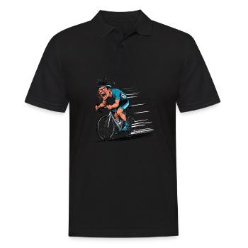 Cycliste Vélo de route Vélo de route Vélo de route - Polo Homme - noir - Devant - Kai (181cm)