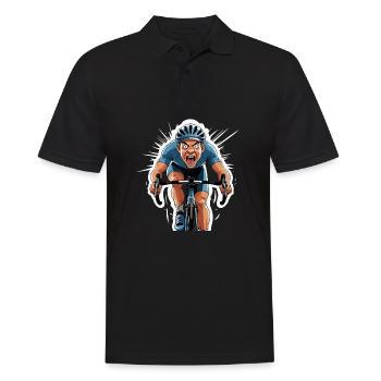 Cycliste Vélo de route Vélo de route Vélo de route - Polo Homme - noir - Devant - Kai (181cm)