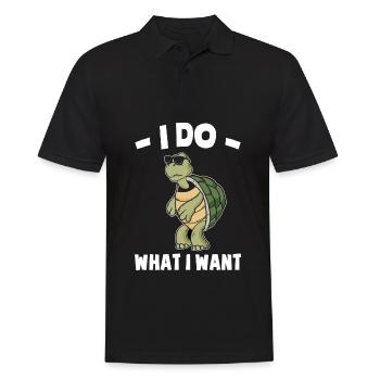 Tortue | Reptiles Reptile Cadeaux - Polo Homme - noir - Devant - Kai (181cm)