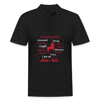 Signe du zodiaque Bélier - Polo Homme - noir - Devant - Kai (181cm)