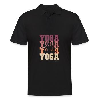 Yoga yoga cadeau - Polo Homme - noir - Devant - Kai (181cm)