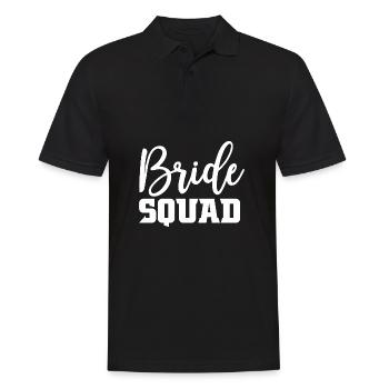 Bride Squad Geschenk - Männer Poloshirt - Schwarz - Vorne - Kai (181cm)