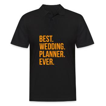 Best Wedding Planner Ever Geschenk - Männer Poloshirt - Schwarz - Vorne - Kai (181cm)