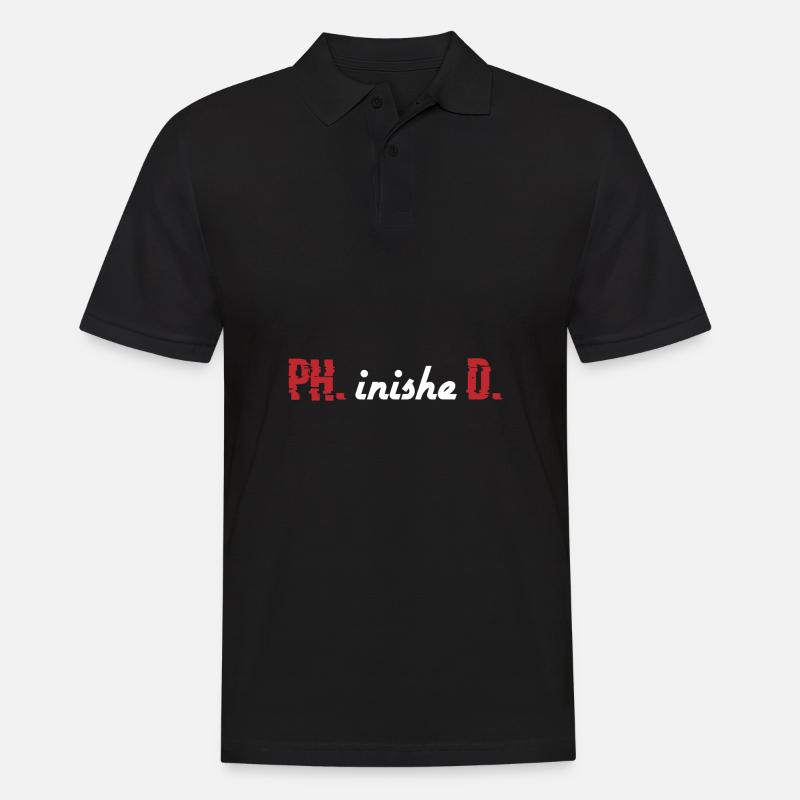 PHinisheD Doctor Geschenk - Männer Poloshirt - Schwarz