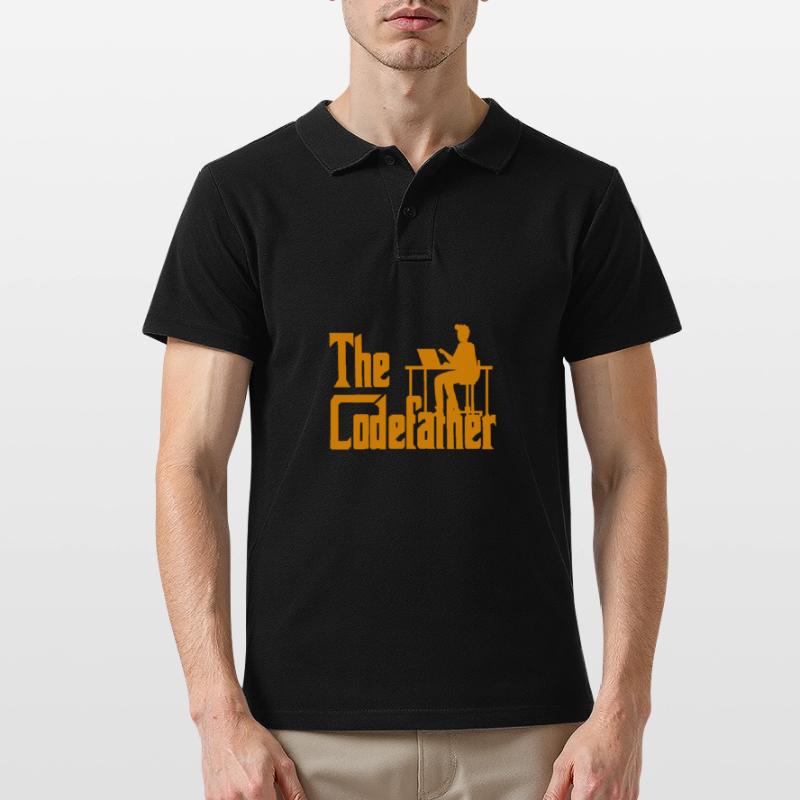 The Codefather Coding Programierer Geschenk Männer Poloshirt