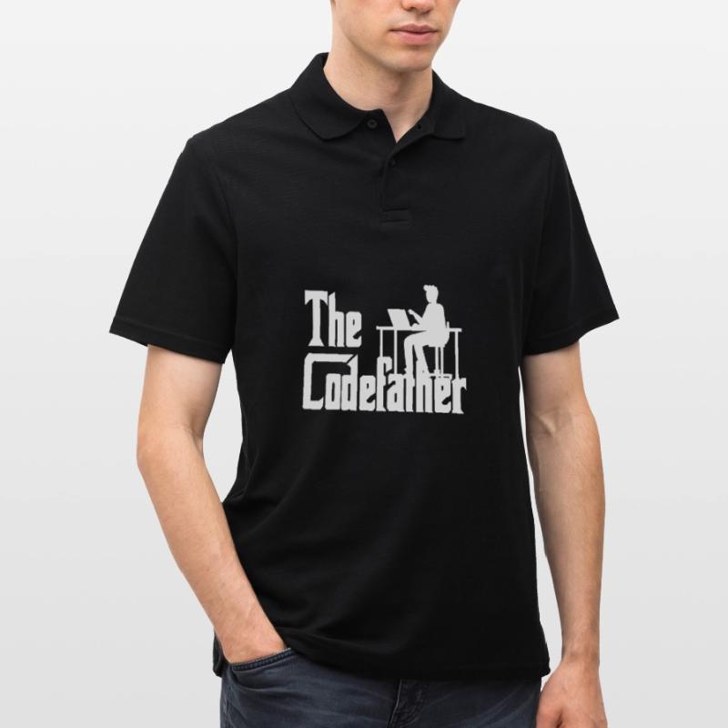 The Codefather Coding Programier Cadeau Polo Homme