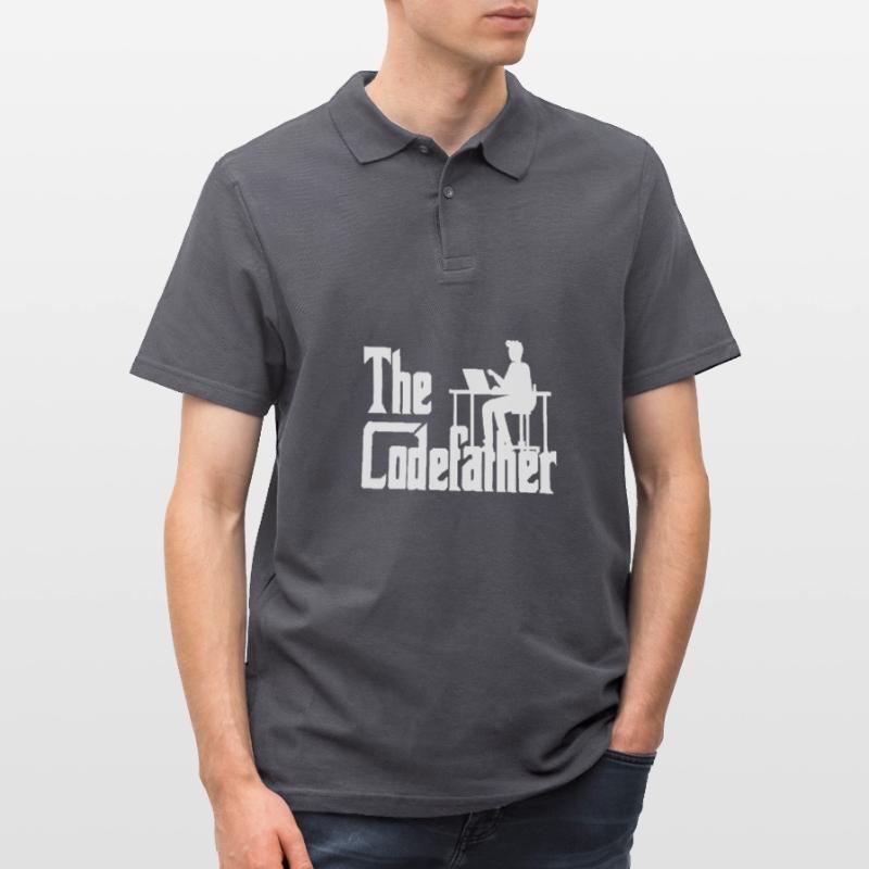 The Codefather Coding Programier Cadeau Polo Homme