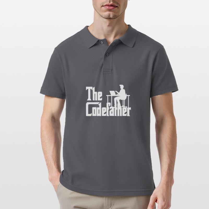 The Codefather Coding Programierer Geschenk Männer Poloshirt
