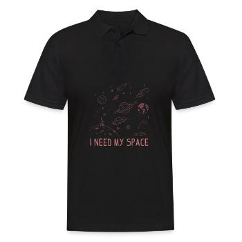 Je need my space physiker cadeau - Polo Homme - noir - Devant - Kai (181cm)