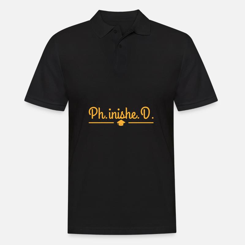 Phinished Phd Doctor Graduation Gift - Polo Homme - noir