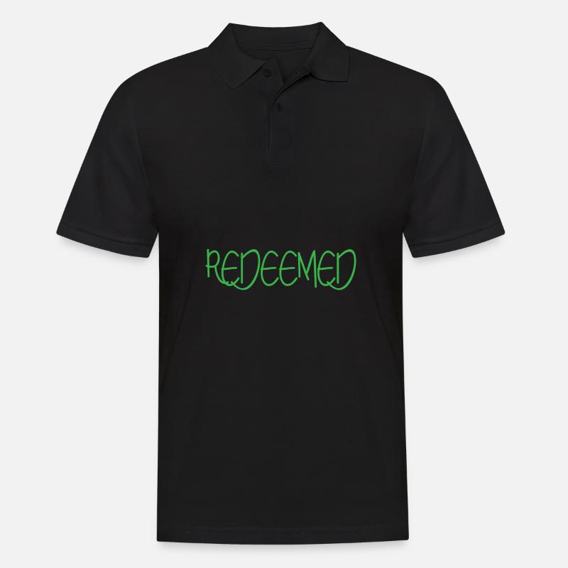 Redeemed Geschenk - Männer Poloshirt - Schwarz