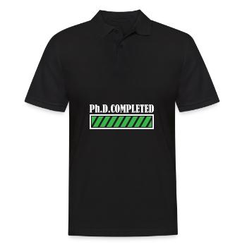 Phd cadeau de diplôme de docteur terminé - Polo Homme - noir - Devant - Kai (181cm)