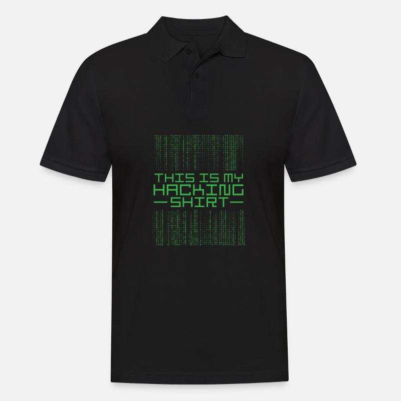 This is my hacking shirt computer scientist gift - Men's Polo Shirt - black