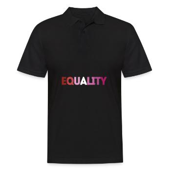 Equality LGBTQ Pride Month gay lesbian - Männer Poloshirt - Schwarz - Vorne - Kai (181cm)