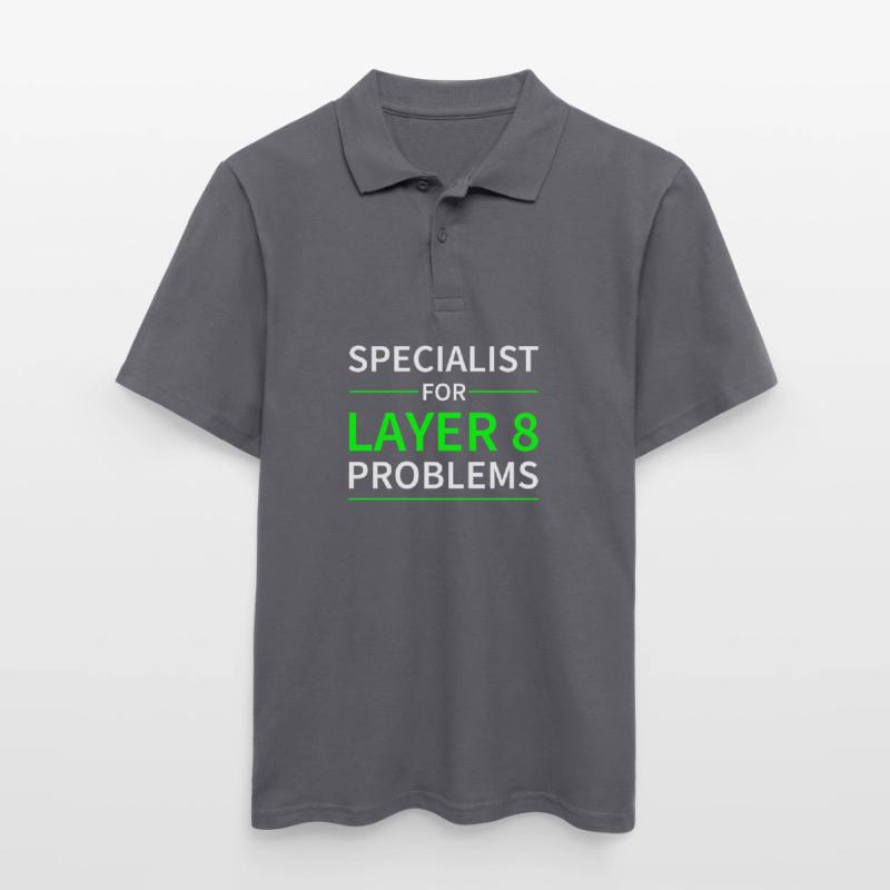 Specialist for layer 8 problems gift code Men's Polo Shirt
