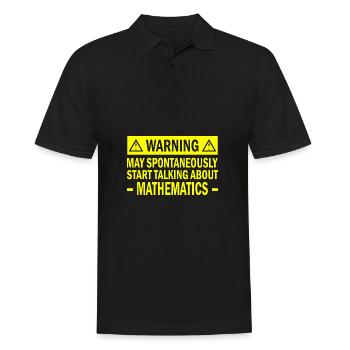 Math math saying teacher gift - Men's Polo Shirt - black - Front - Kai (181cm)