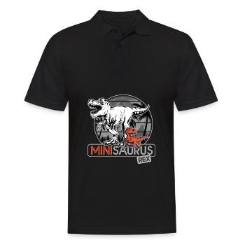 Minisaurus rex Cadeau garçon dinosaure - Polo Homme - noir - Devant - Kai (181cm)