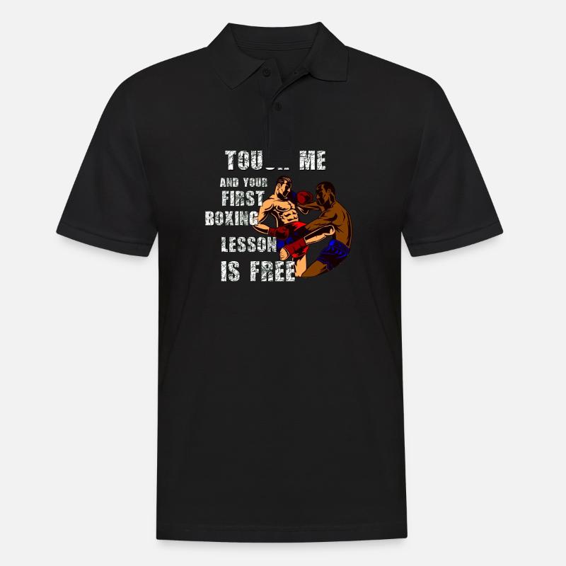 Conception de boxe / Design cool - Polo Homme - noir