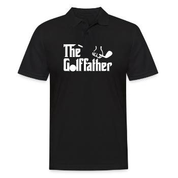 Le papa de golf de Golffather Golf Papa Funny Golf Playe - Polo Homme - noir - Devant - Kai (181cm)