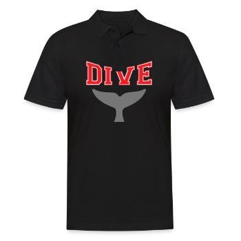 SCUBA DIVE WHALE DIVING - Men's Polo Shirt - black - Front - Kai (181cm)