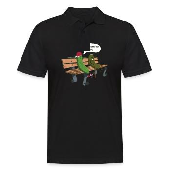 Du wirst langsam alt, Kumpel - Gurke - Männer Poloshirt - Schwarz - Vorne - Kai (181cm)