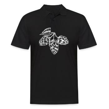 Hops malt beer yeast fermentation beer production pils - Men's Polo Shirt - black - Front - Kai (181cm)