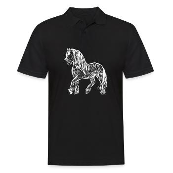 Cheval - Polo Homme - noir - Devant - Kai (181cm)