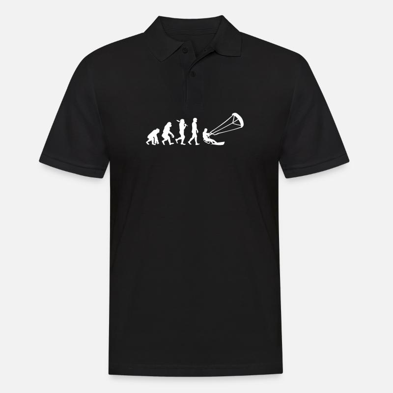Evolution du kitesurf - Polo Homme - noir