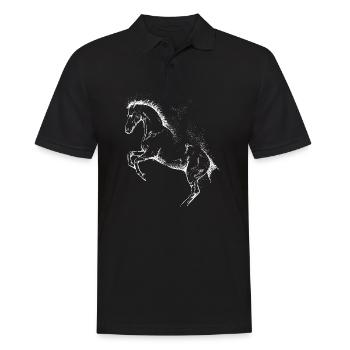 Cheval cheval équestre cheval équestre équitation dressing - Polo Homme - noir - Devant - Kai (181cm)