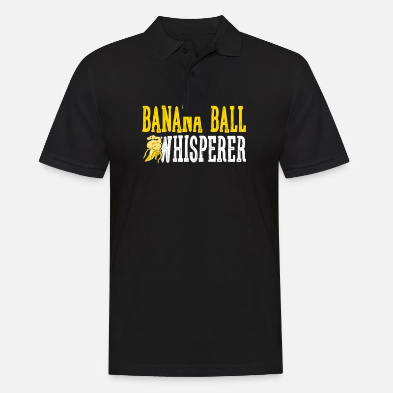 Banana Ball Python Whisperer - Men's Polo Shirt - black