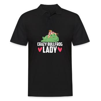 Crazy Bullfrog Lady Frog Hunter - Men's Polo Shirt - black - Front - Kai (181cm)
