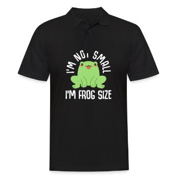 I'm not small I'm frog size - Men's Polo Shirt - black - Front - Kai (181cm)